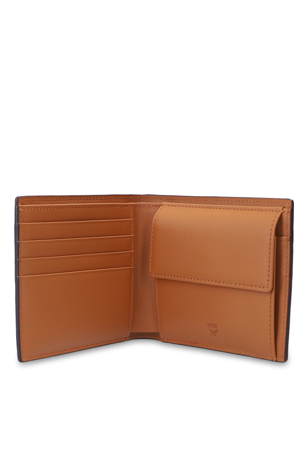 Mcm brown wallet best sale